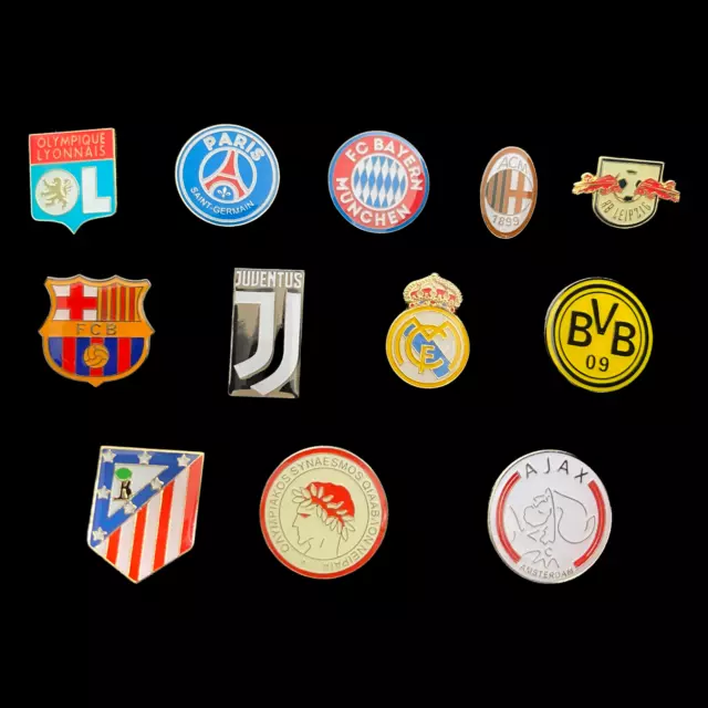 Football Pin badges - La Liga, Bundlesliga, Serie A, Ligue 1 & More