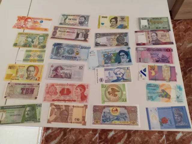 Lote De 94 Billetes De 94 Países