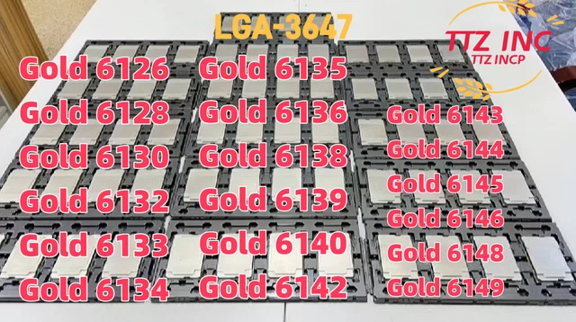 Intel/Xeon Gold Medal Full Series 6126 6138 6148 6154 6152 6140 6142 LGA3647 CPU Intel/Xeon Gold Medal Full Series 6126 6138 6148 6154 6152 6140 6142 LGA3647 CPU