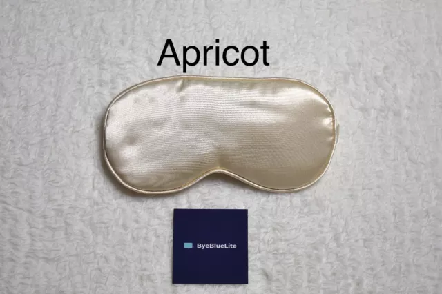Máscara para dormir seda color albaricoque de ByeBlueLite