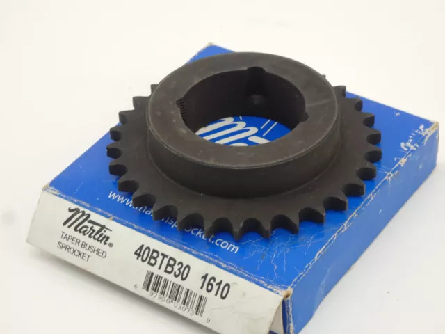 Martin 40BTB30 1610 Roller Chain Sprocket 2-1/4" Bore 30 Teeth Taper - NEW Su...