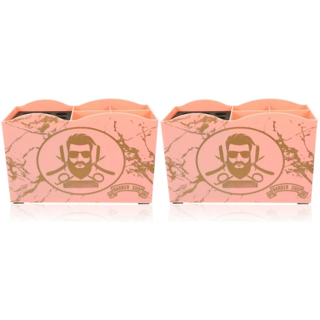2 x comodi supporti per pettine creativi riutilizzabili custodia per barbiere negozio