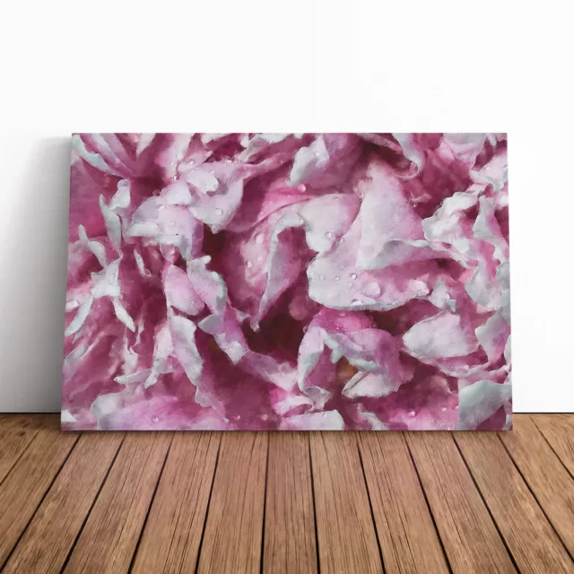 Beautiful Pink Carnation Petals Canvas Wall Art Print Framed Picture Home Decor