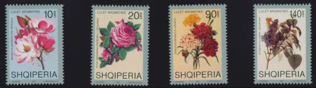 Albania 2001 scented flowers set MNH **