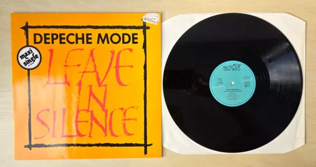 》Depeche Mode LEAVE IN SILENCE Intercord 12" black Vinyl 1982 Mute Logo 1 TOP