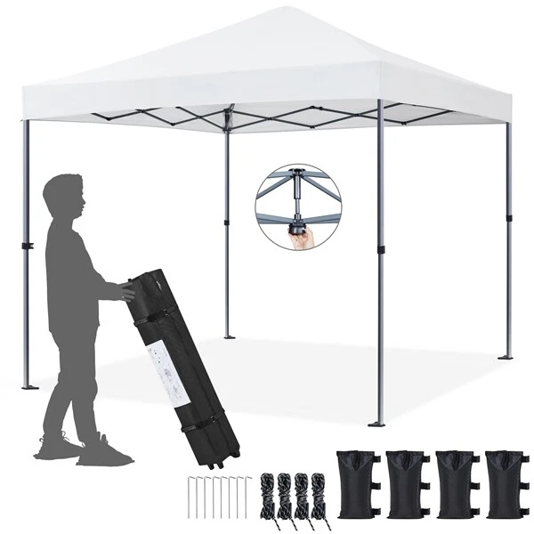 Tente De Réception 3x6 M Réglable En Hauteur, Imperméable Et Anti-UV, Pour Jardin, Mariage Ou événements