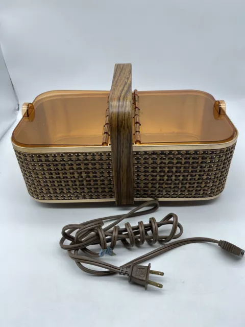 SALTON HOT BASKET Roll Refresher Tray Serve Warm Moist Buns Biscuit Bread Warmer