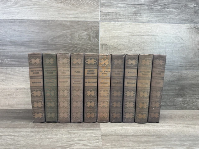 10 Book Lot 1941 Best Known Works Series Blue Hardcover  Blue Ribbon Books