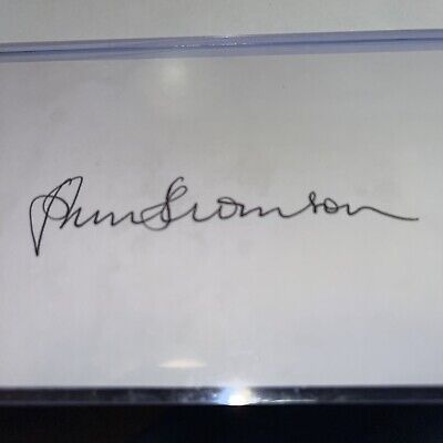 Peter Thomson Signed 3x5 index Card