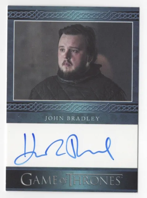 John Bradley as Samwell Tarly GAME OF THRONES Season 6 Autograph Card