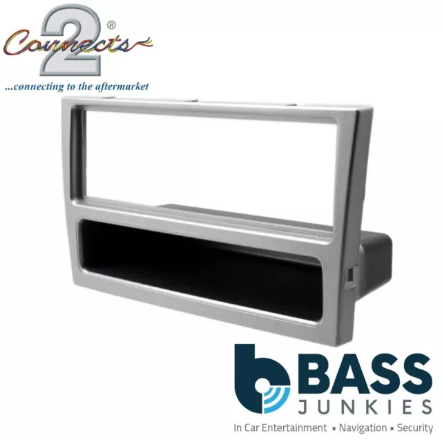 Vauxhall Corsa C 2000 - 2006 Car Stereo Silver Single Din Facia Fascia Panel