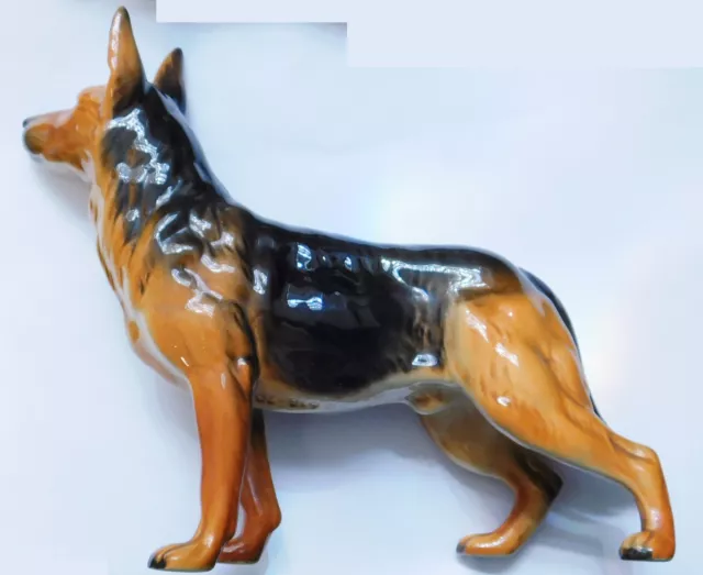 Porzellanfigur Hund Schäferhund Goebel 30 618-20 Länge 23cm hoch 19cm 3