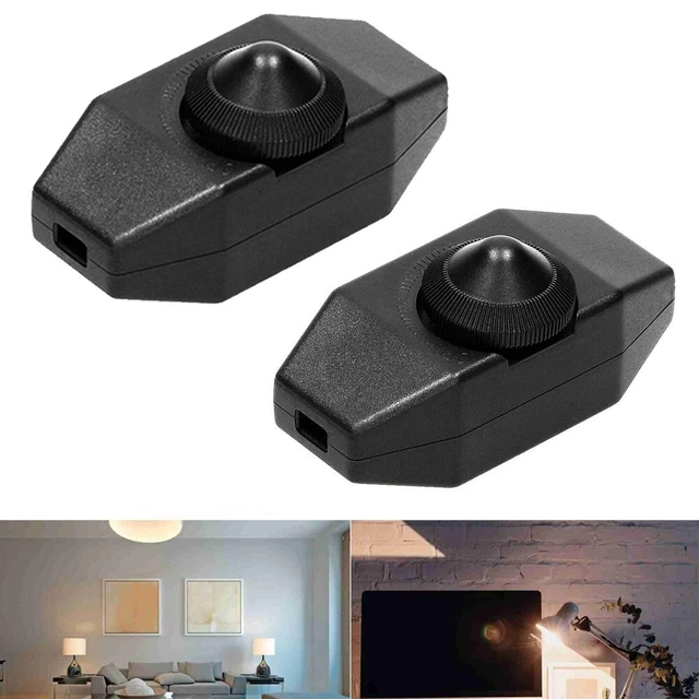 Interruttore dimmer in linea con set di controllo ONOFF rotativo e manopola integrato di 2