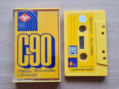 Scatola-NASTRO registrabile 10x Agfa C90 a Basso Rumore Audio Cassetta & Nuovo di zecca sigillati 