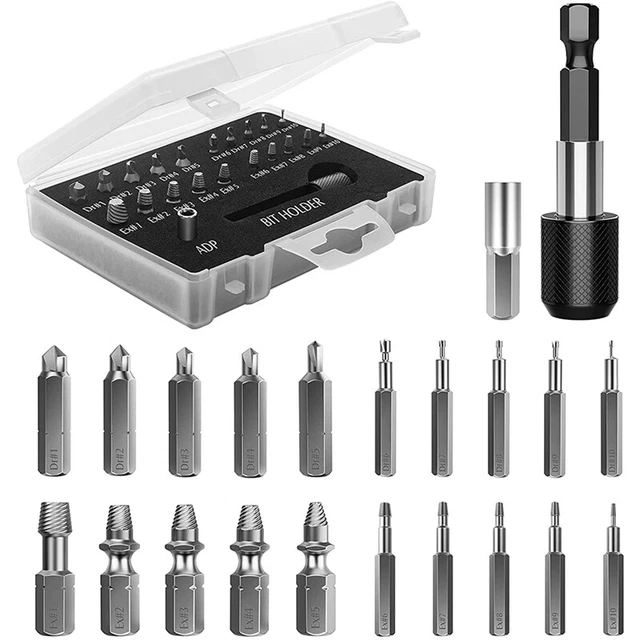 Set estrattori viti danneggiate, 22 pezzi viti isolanti viti estrazioni D9K7
