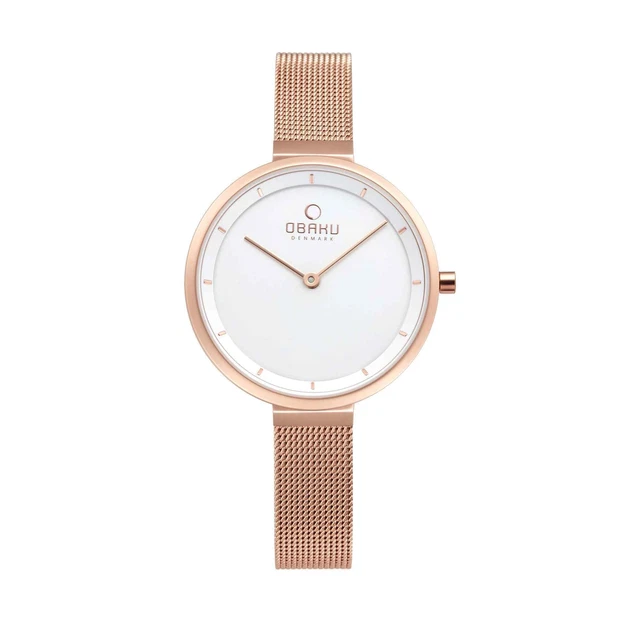 Obaku V225LXVIMV-X Ex Display Donna Blomme-Rose Tono Polso