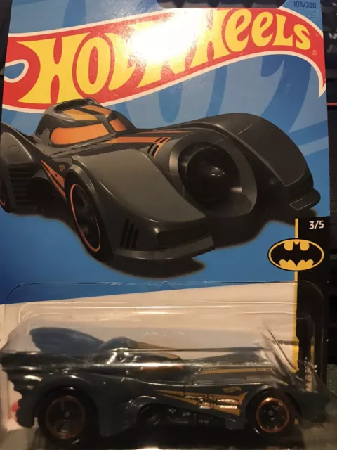 Hot Wheels Batmobile Gray Batman 103/250 New