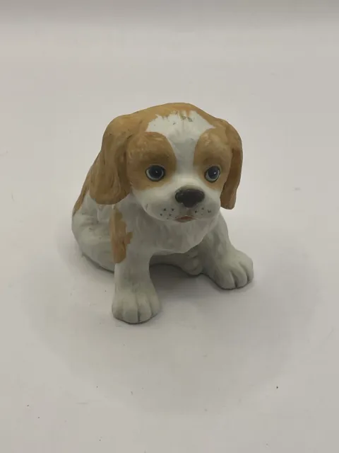 HOMCO 1407 Cocker Spaniel Puppy Figurine Porcelain 2.75” X 3.75”