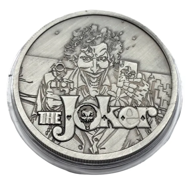 The Joker Justice League 38mm Collectors Coin In Capsule