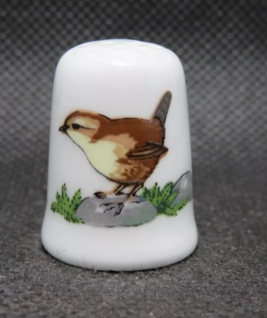 Caverswall England Thimble Collection - Bird - Wren