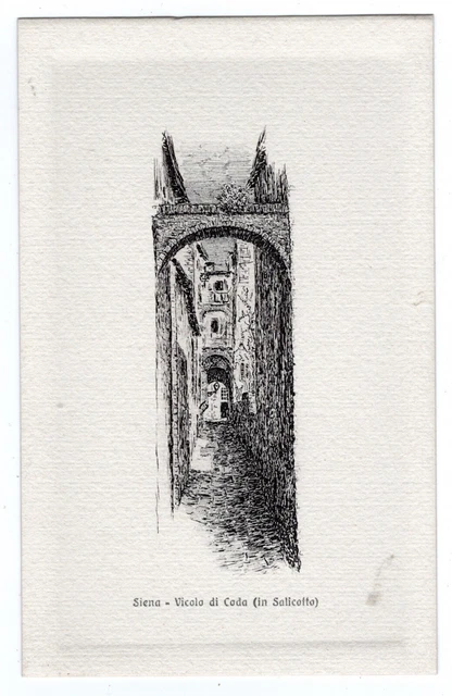 Siena  Vicolo  Di  Coda   Cartolina Nr 19  Ill.  Petrucci  Ediz.giuntini Nv