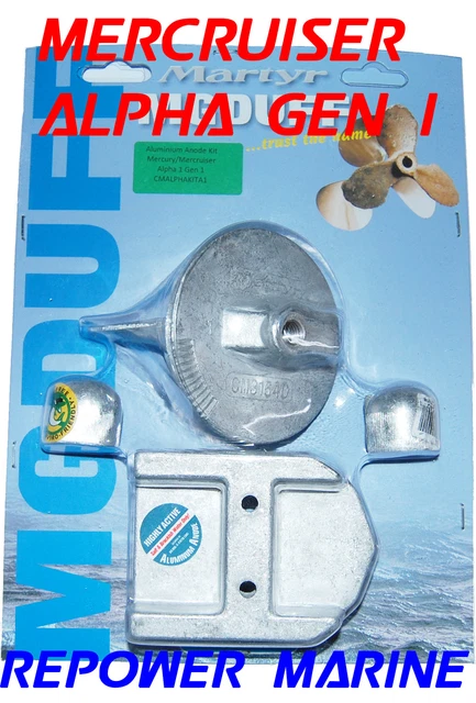 Kit Anodes Aluminium MERCURY V6 3.4L et V8 4.6L 175-300Cv