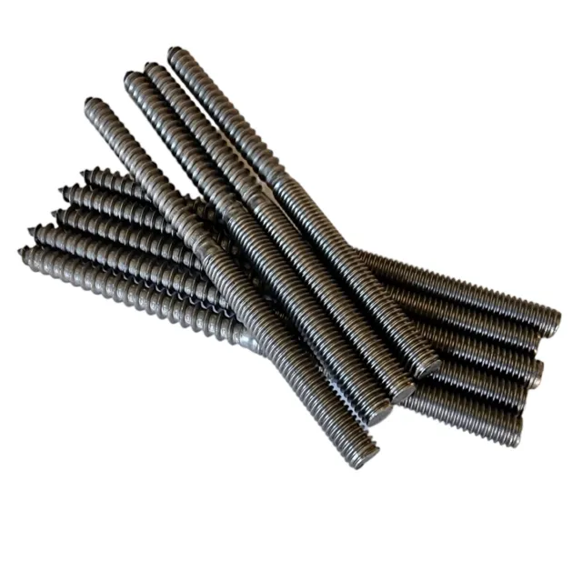 Stockschrauben -Edelstahl A2- M6, M8, M10, M12  bis 250mm V2A Holzschrauben