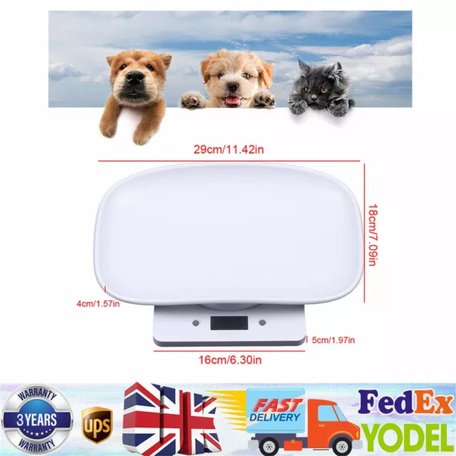 10KG Electronic Pet Scale Pet Weighing Scales Body Pet Puppies Kittens UK