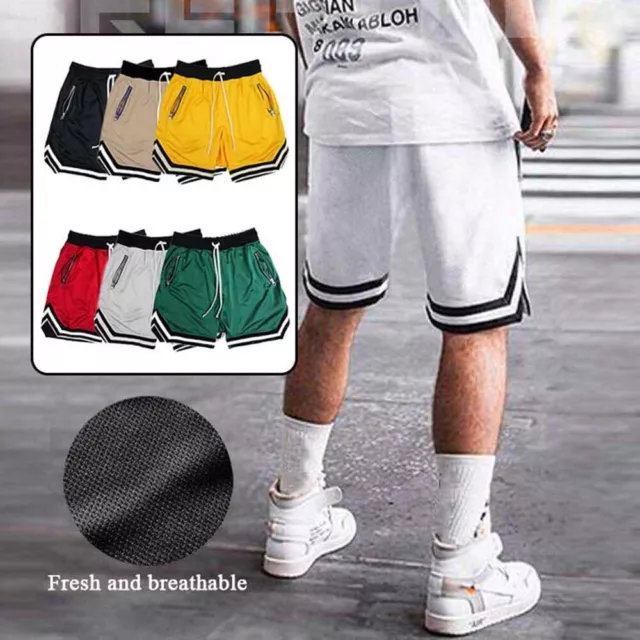 Pantaloncini Da Allenamento Da Corsa Da Uomo Pantaloni Sportivi Con Coulisse ☆ 3