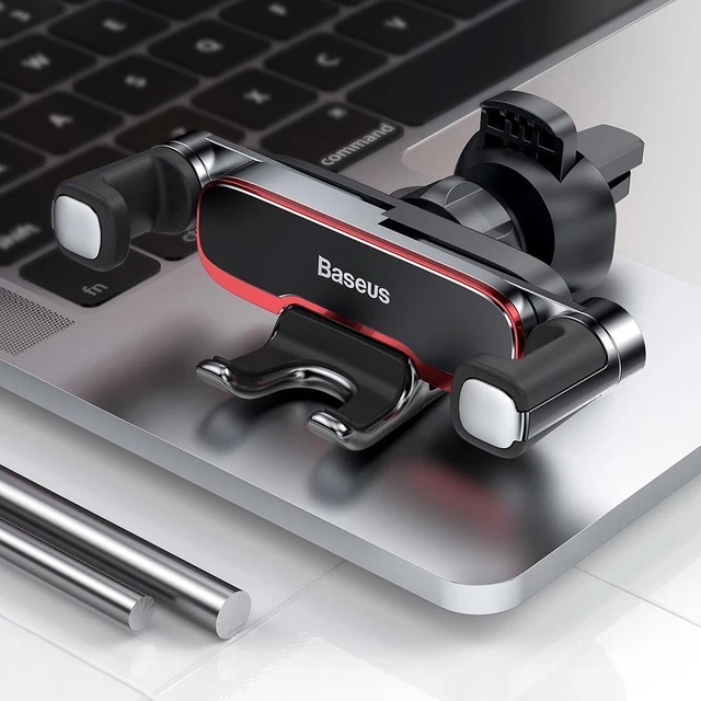 Baseus Car Phone Holder Bracket Metal Gravity Auto Air Vent Cellphone Stand
