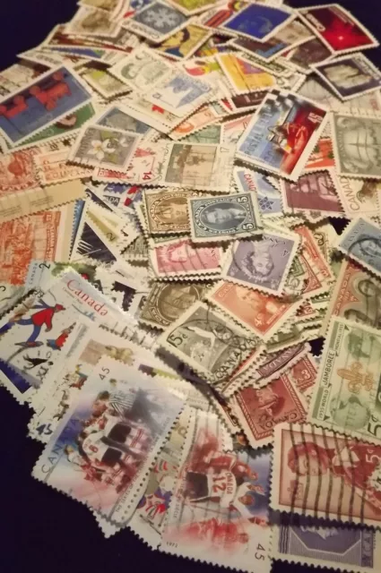 Older CANADIAN Stamp Lot - over 325 All Different! 2