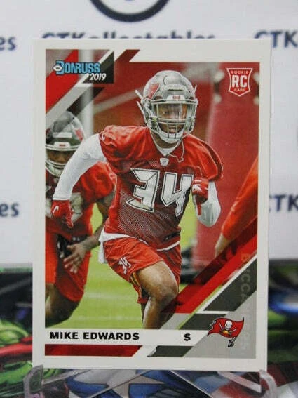 2019 Panini Donruss Mike Edwards  # 286 Rookie Nfl Tampa Bay Buccaneers Gridiron