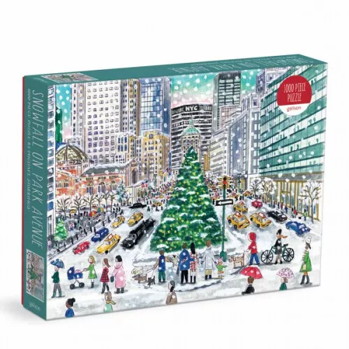 Michael Storrings Snowfall on Park Avenue 1000 Piece Puzzle|Galison|Englisch