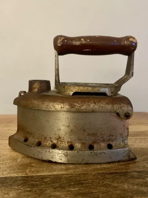 Antique Cast Iron Coal Ironing Clothes Press w/Insert, Collectible