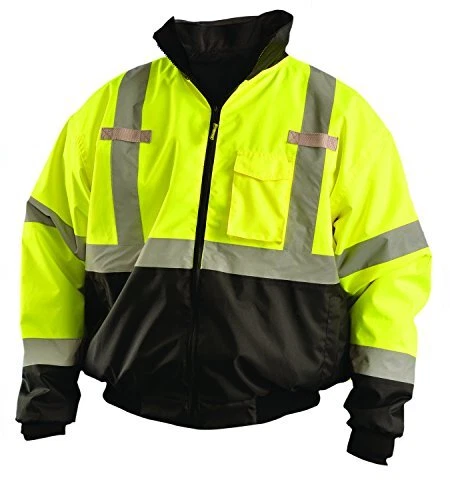 Medium Hi-Viz Polyester X-Large Bomber Jacket Yellow Class 3 / 3-in-1