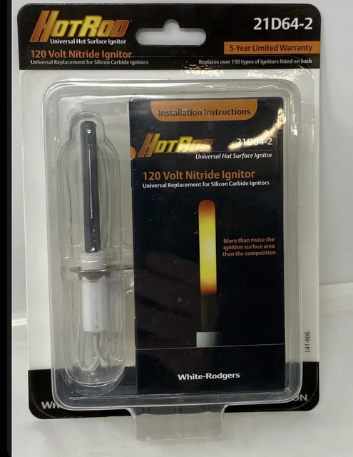 White-Rodgers 21D64-2 HotRod LP/NG 120V Universal Hot Surface Nitride Ignitor