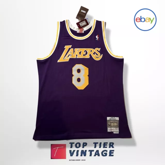 Mitchell & Ness Kobe Bryant All Star West #8 '98-'99 Authentic Los Angeles  Lakers NBA Jersey Purple