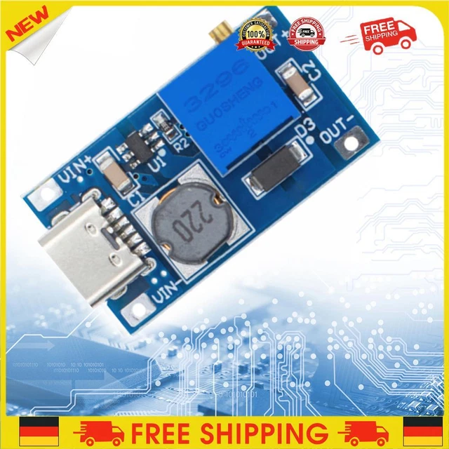 ❥ MT3608 DC-DC Boost Step-up Board Componenti elettronici regolabili (tipo C