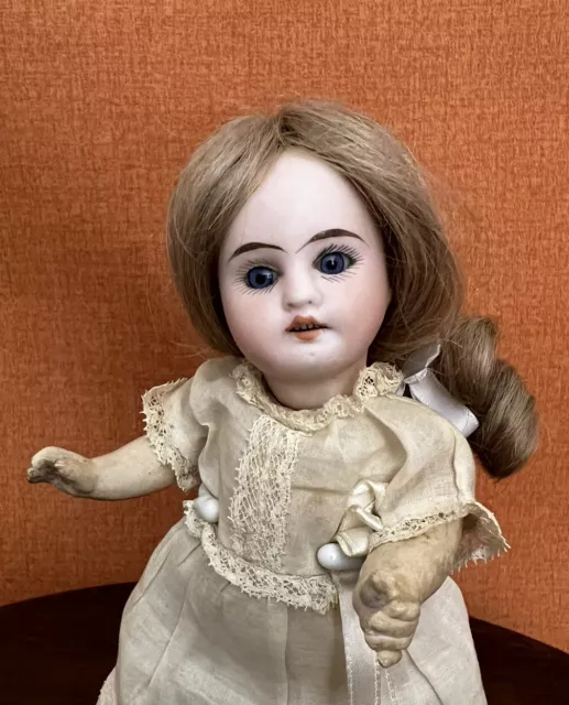 Antique 7 3/4" German RARE Bisque Head Doll G.H. 1904 Gustav Heubach On Comp Bod