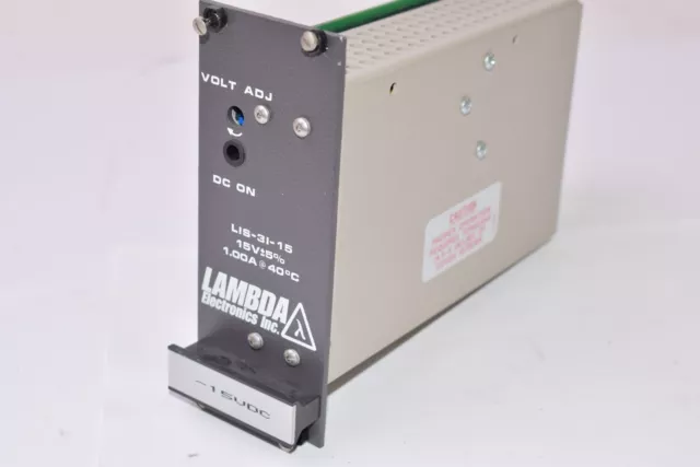 LAMBDA Model: LIS-31-15, Regulated Power Supply, Input: 95-132 VAC, 47-63 Hz