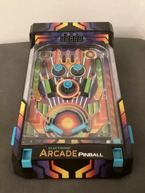 Juego electrónico de pinball LED vibratorio con efecto neón arcade 