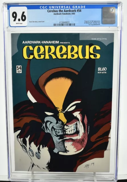 Cerebus the Aardvark #54 (1983) CGC Graded 9.6 Dave Sim Cover Aardvark-Vanaheim