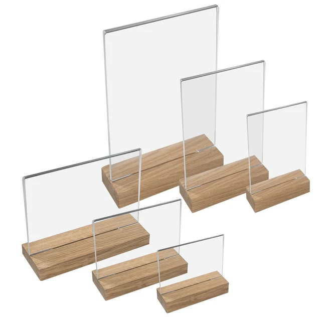 4er Set A5 Acryl Aufsteller - Klare Menükartenhalter Für Restaurant & Büro