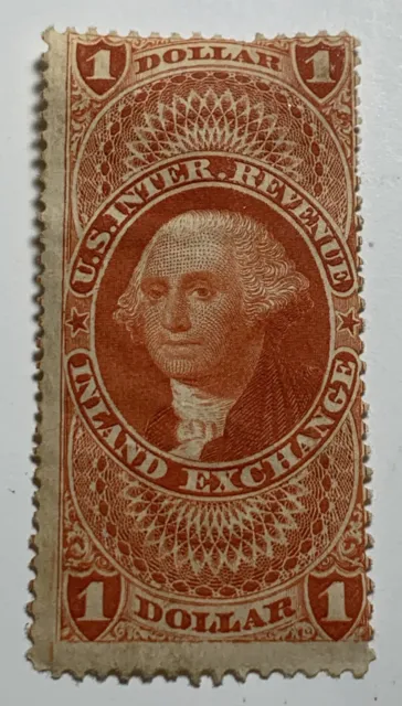 SCOTT #R67a F-VF 1862-71 RED 1ST ISSUE ENTRY OF GOODS IMPERF