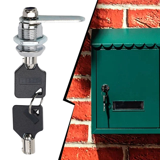 Blocco cassetta postale blocco camme cromato brillante nichel brillante metallo resistente