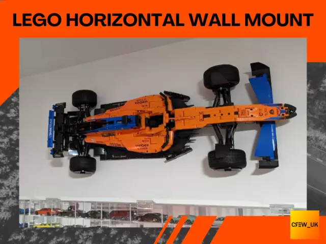 NEW Custom Lego Technic McLaren F1 42141 Tilted Wall Mount- FREE SHIPPING