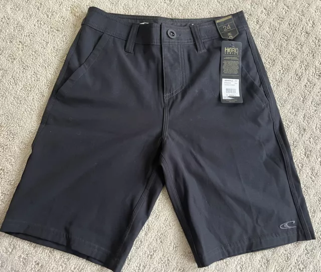 NWT, Youth Boys ONEILL HYBRID  Black Shorts, Size 24.