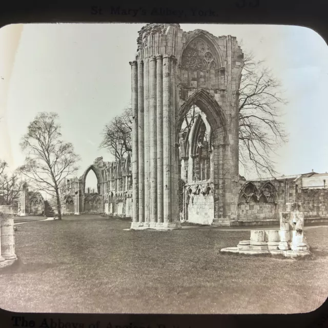 St. Mary’s Abby York GWW C1900 Antique Magic Lantern Glass Slide Photo