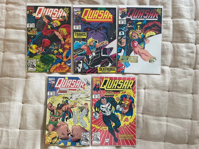 Lot of 5 Marvel QUASAR “Infinity War” Comics: #38,39,40,41,42 ft. the AVENGERS