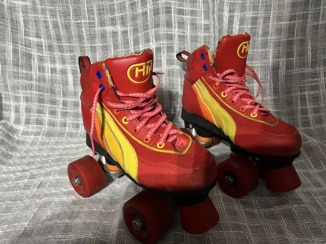 SFR  Girls Roller Quad Skates UK Size 13J Red  EU 32